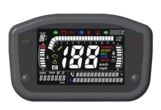 5-inch Color LCD Instrument Cluster